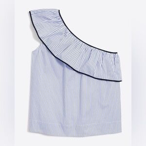 🆕 J. CREW One Shoulder Stripes Top